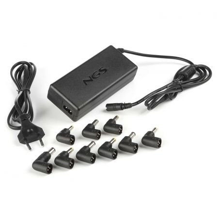 NGS Adaptador de Corriente Automático W-90W 90W con 9 Adaptadores y Salida USB NGS Adaptador de Corriente Automático W-90W 90W con 9 Adaptadores y Salida USB